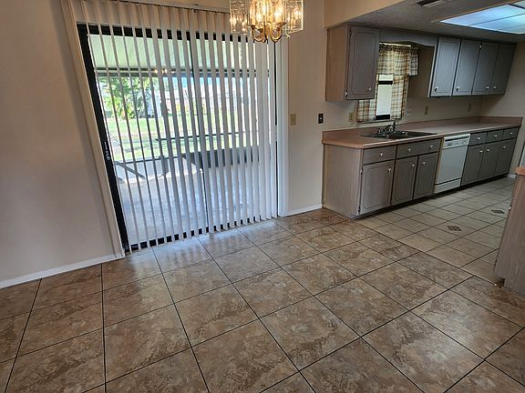 Dining Room looking thru the sliding glass doors