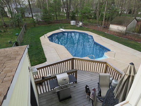 Back deck near pool
