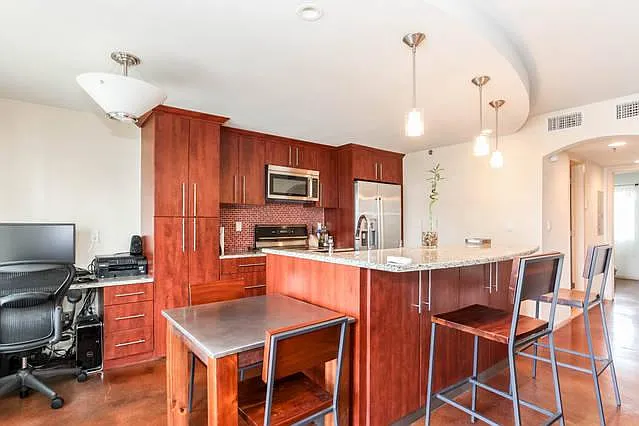Kitchen, dining and Office nook - 41 Waller St #209