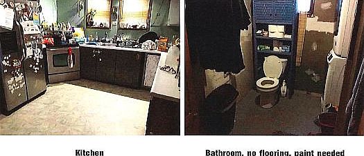 Bathroom has flooring now