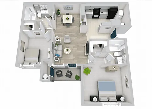 Floor plan 2X2