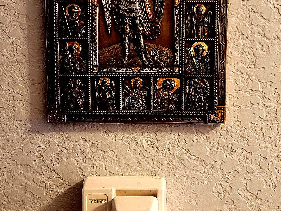 Entry Wall Plaque and Intercom