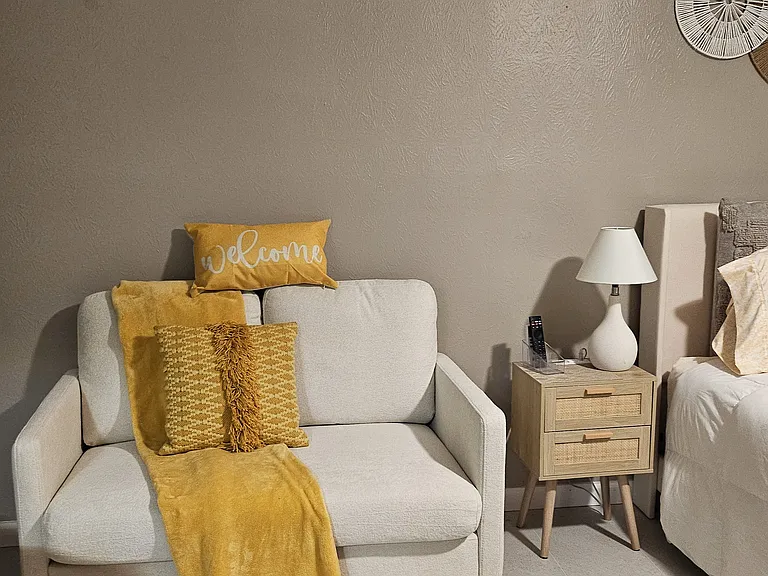 Sitting area.