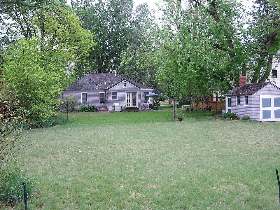 South-facing back yard from the alley