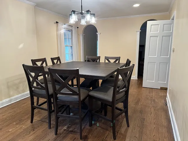 Dining room (table and chairs available for purchase if desired)