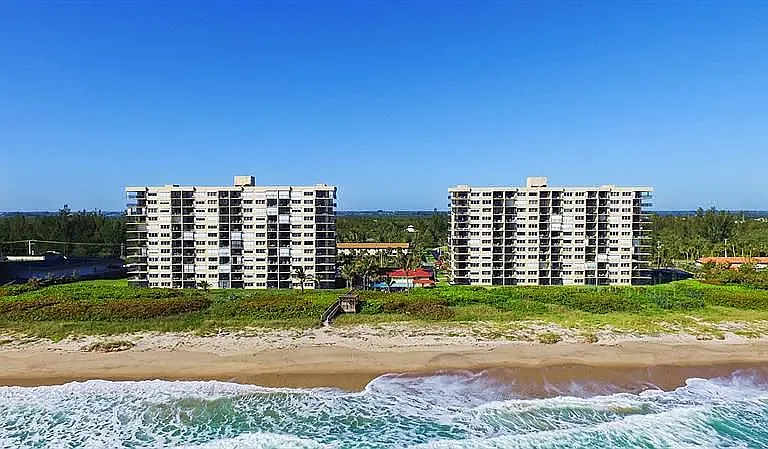 Drone view from beach