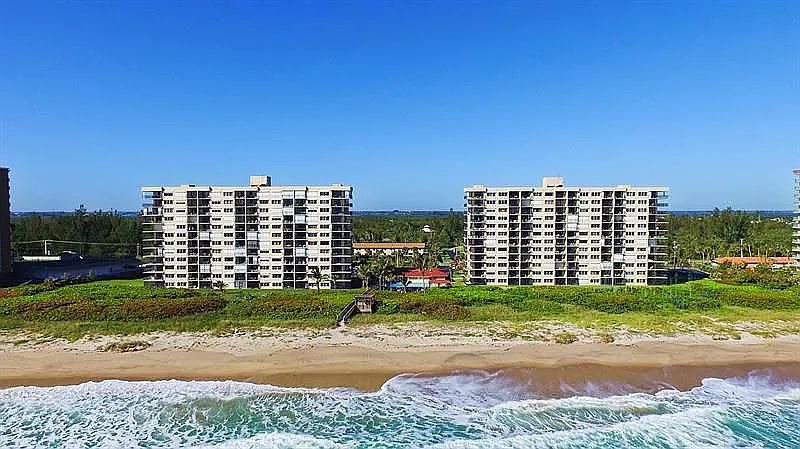 Drone view from beach