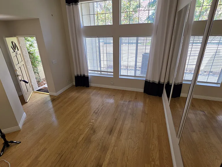 Entryway and living room