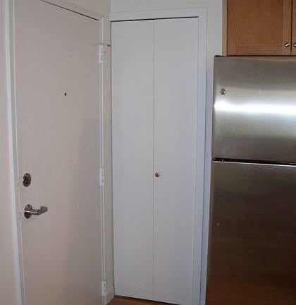 entrance, closet, refrigerator