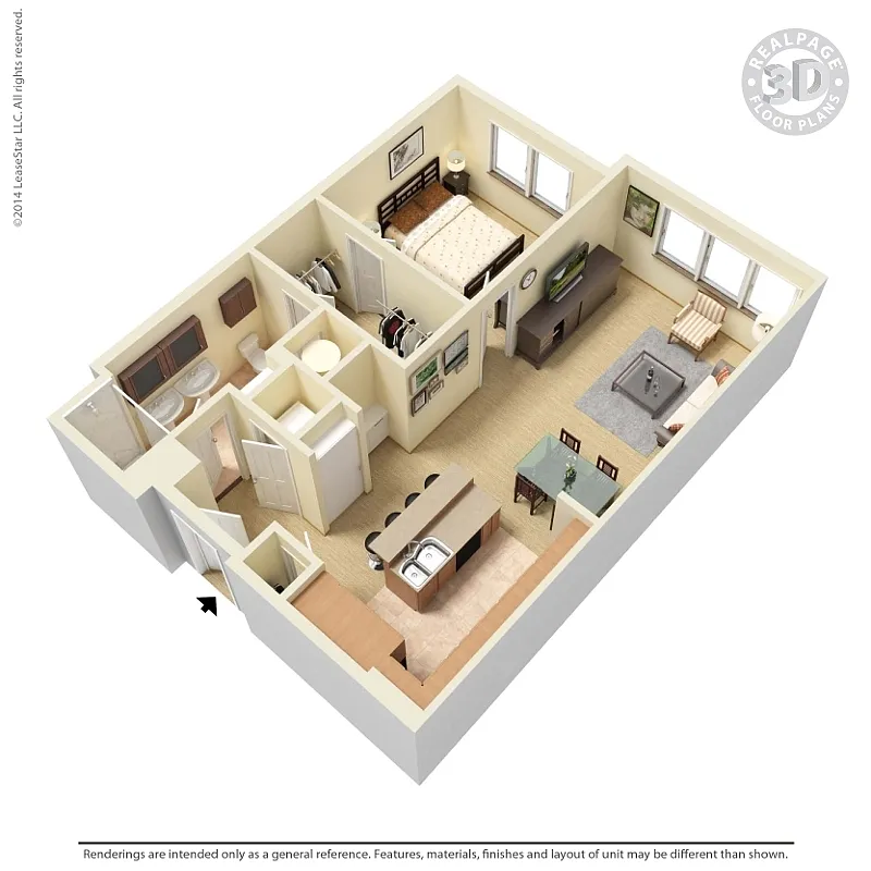 Floor plan A5 Veridian 825 sq ft