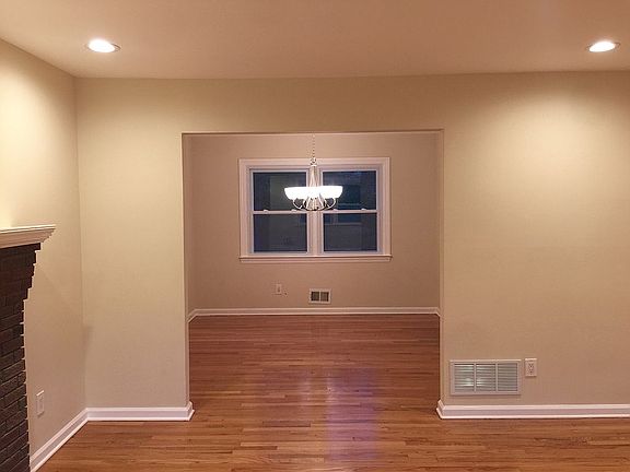 Living room into dining room