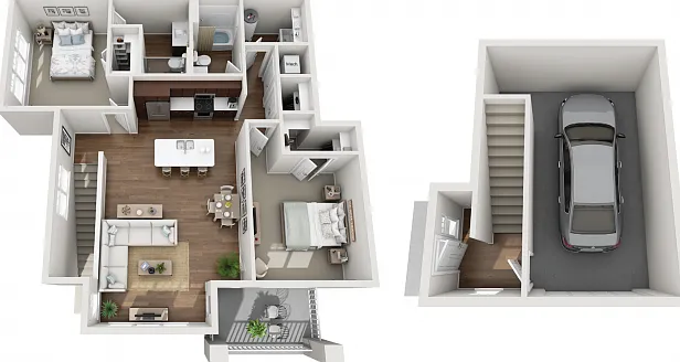 Floor Plan 2J | Seasons at Orchard Hills | Apartments in Oak Creek, WI Floor Plan 2J | Seasons at Orchard Hills | Apartments in Oak Creek, WI