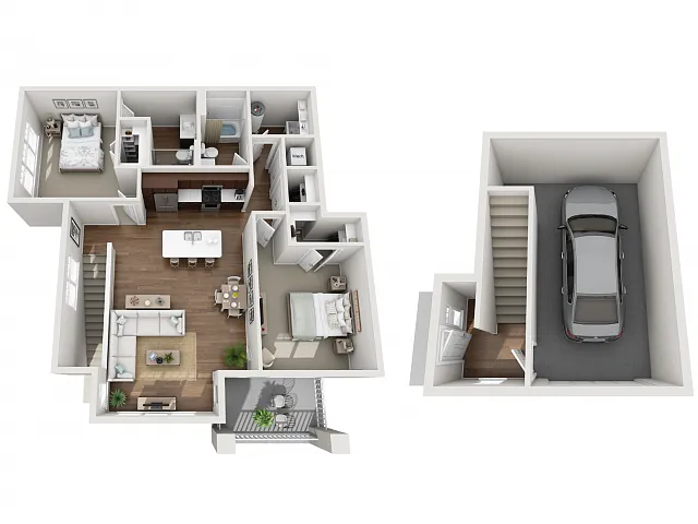 Floor plan 2J