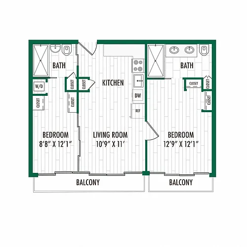 Floor plan 2X2