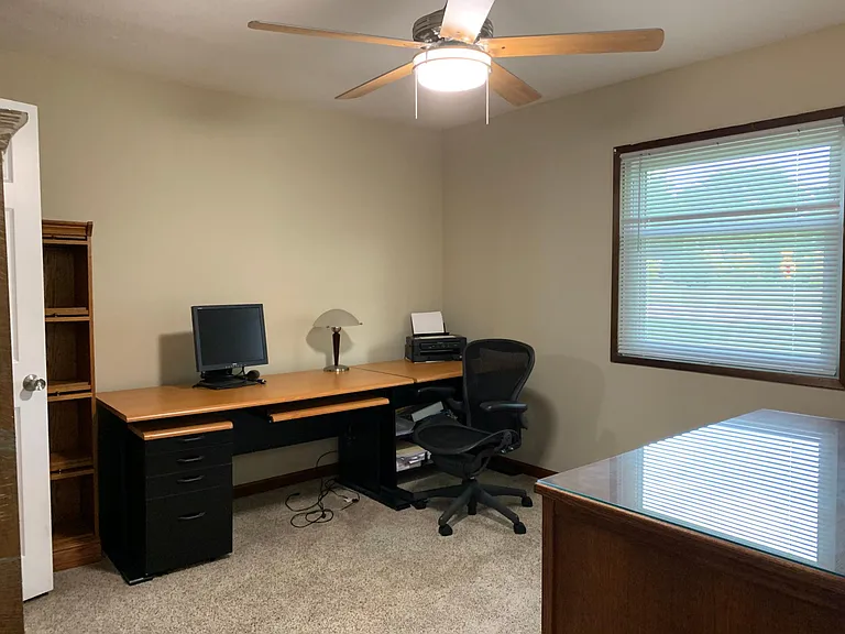 Bedroom used as office