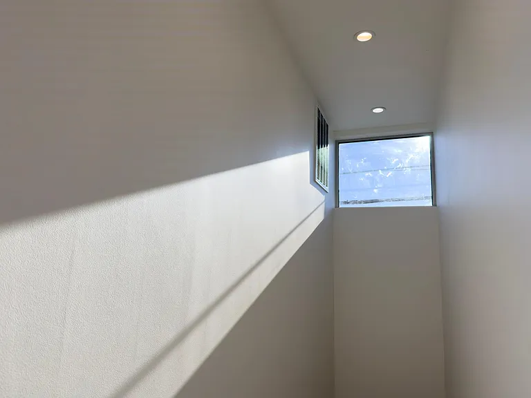 Special windows and skylights pervade the second floor.