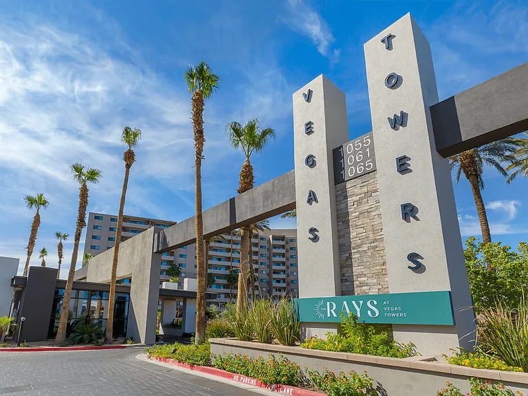Entrance to The Rays at Vegas Towers in Las Vegas, NV 89119
