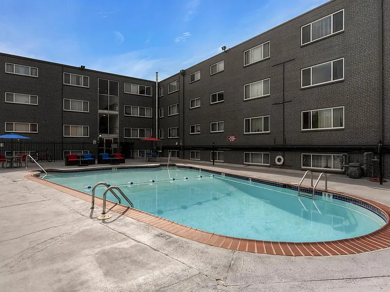 Peak 54 Apartments Swimming Pool Area in Denver, Colorado