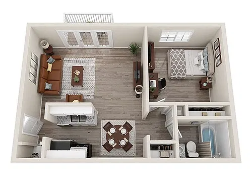 Floor plan A1P Floor Plan (Renovated)