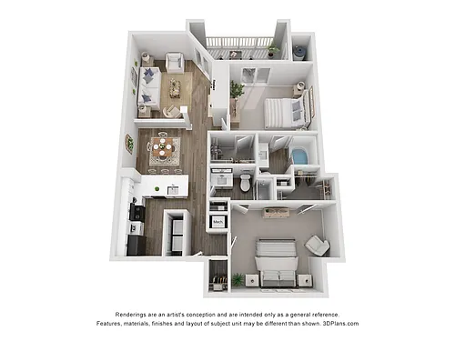 Floor plan Mimosa Renovated B2BR