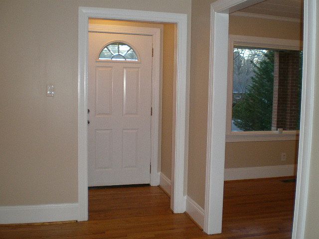 Foyer with coat closet