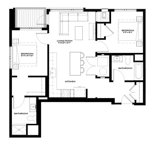 Floor plan B3