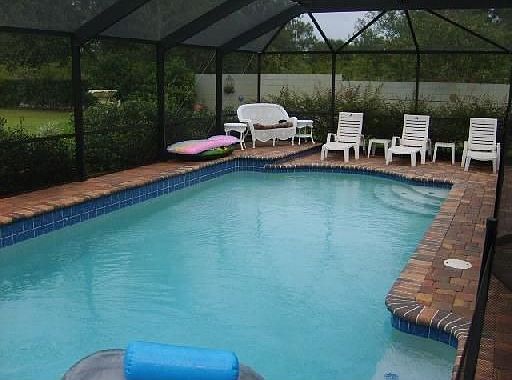 Captivating caged pool!