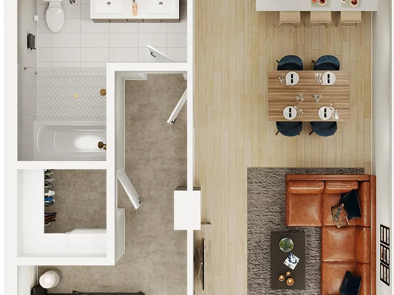 Blue Columbine 3D floor plan