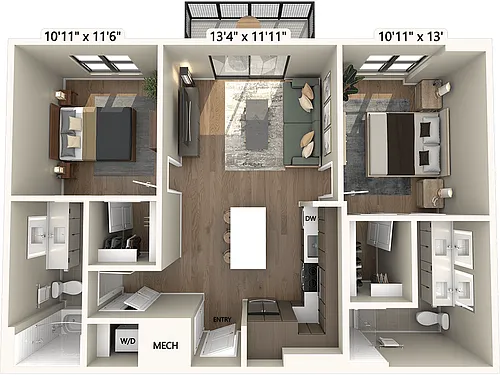 Floor plan B01-Scheme3
