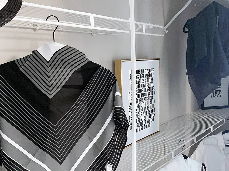 Custom-built organizers add convenience and tidiness to your storage space.