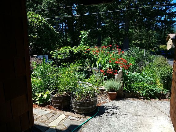 Flower and vegetable garden