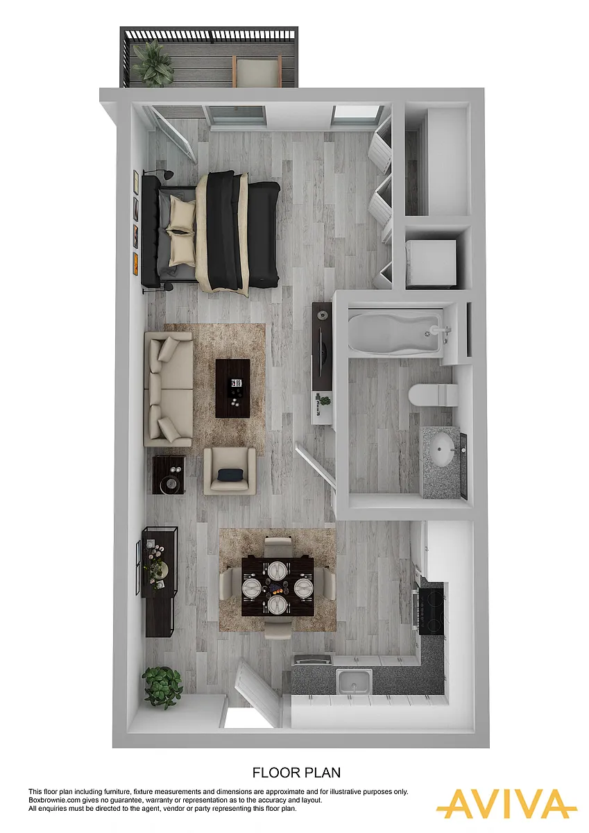Floor plan Studio A