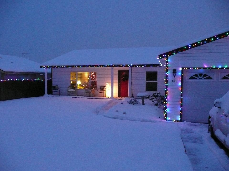 Winter view/front of home