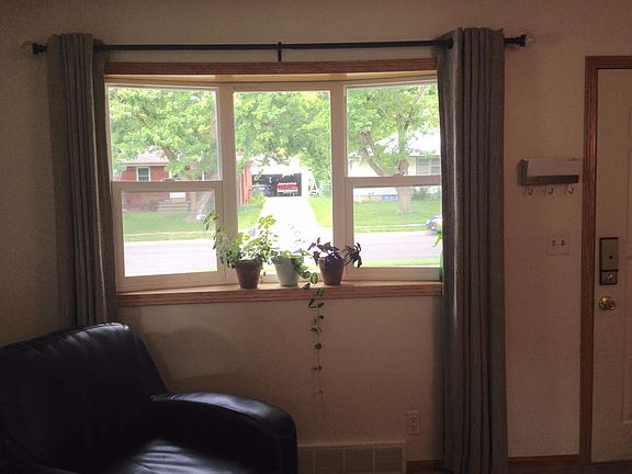 Bay window in living room