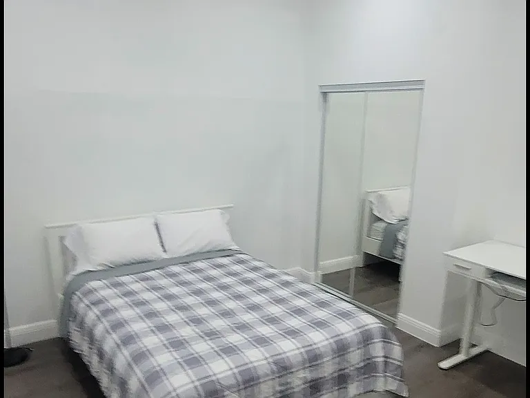 Bedroom 1 - closet, Recessed lighting, modern built in bright lighting with fan