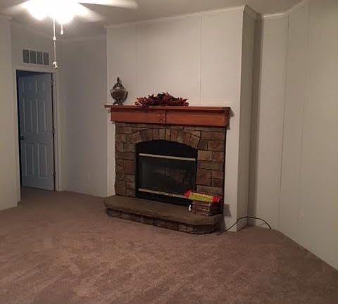 Fireplace in living room