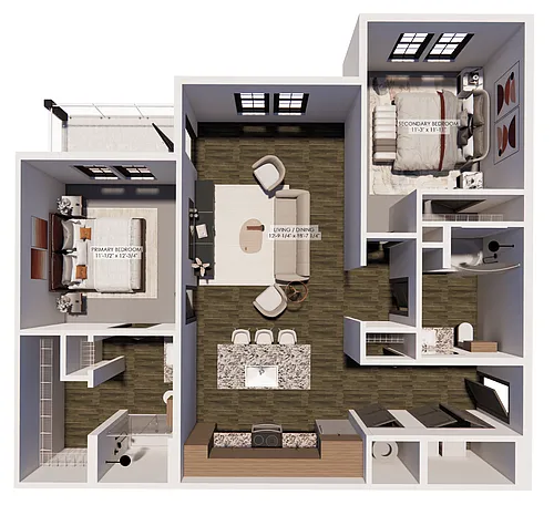 Floor plan Airstream B1