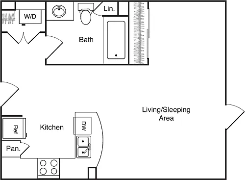 Floor plan Studio - A