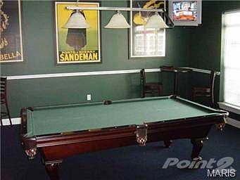 Club pool room.