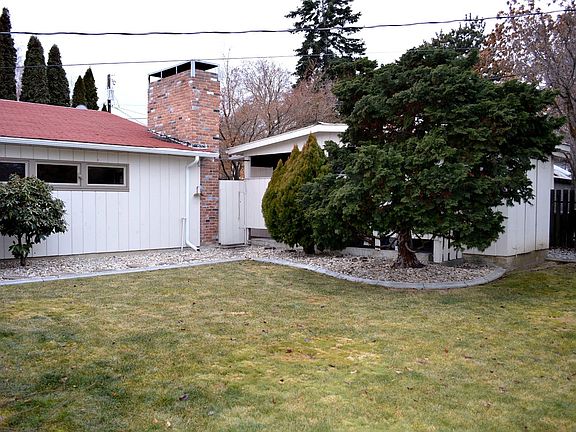 fenced backyard