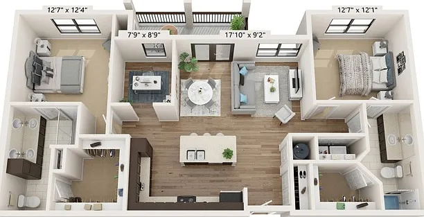 B4 | 2x2 | 1242 sq ft B4 | 2x2 | 1242 sq ft