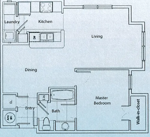 Floor plan One Bedroom