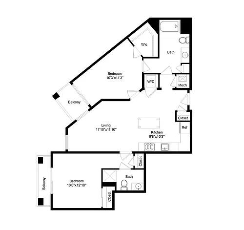 Floor plan 2B2
