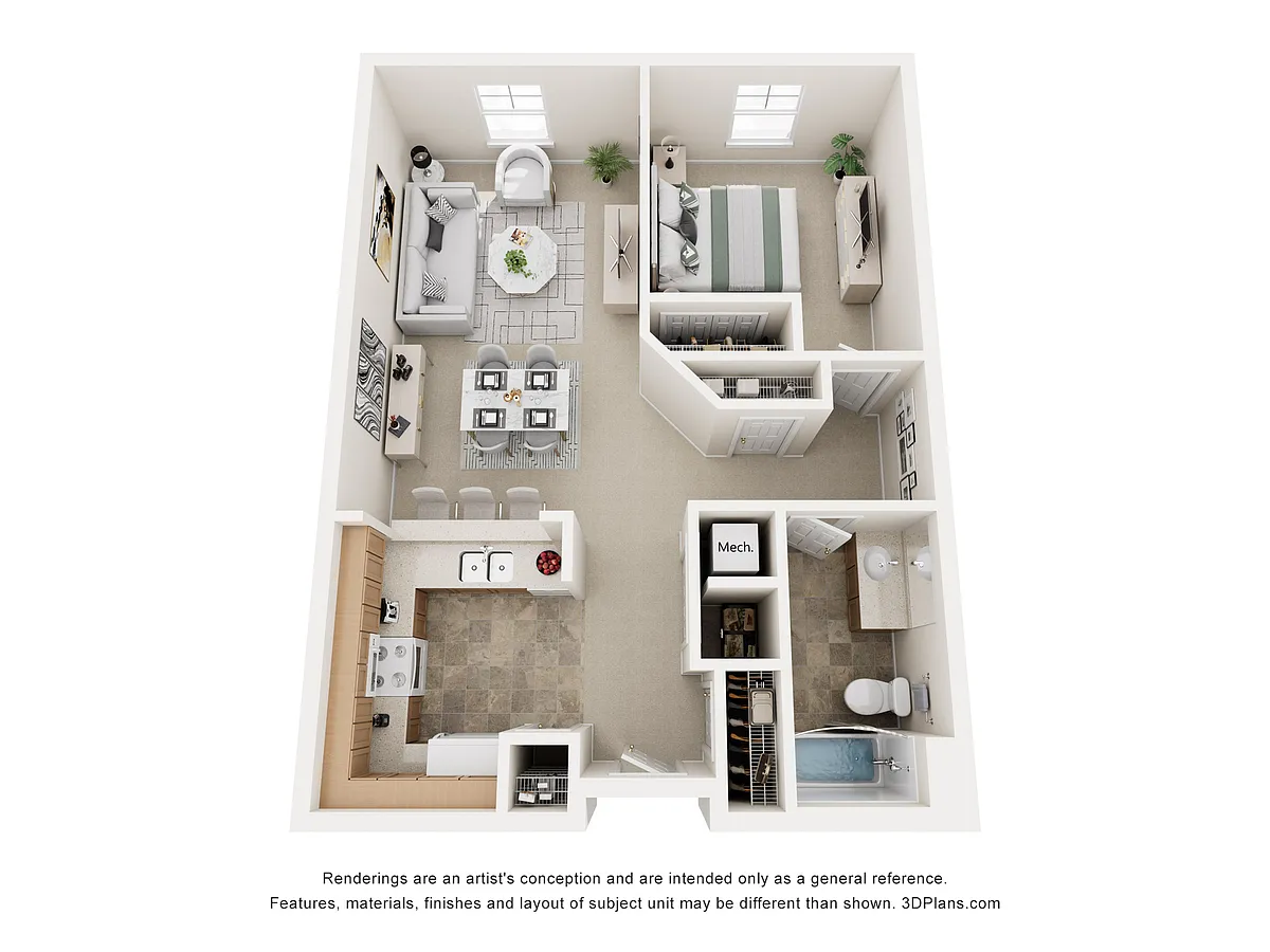 Floor plan 1 Bedroom