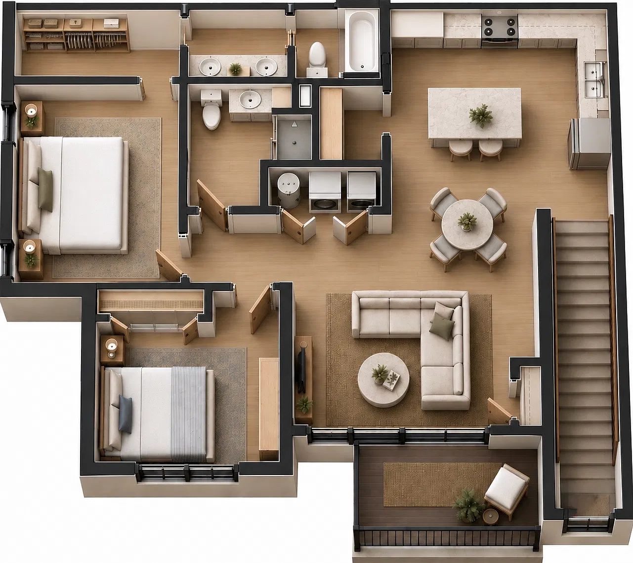 2 bed, 1095 sqft, $1,950 — Photo 3