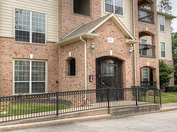 Secure gated entry with call box.