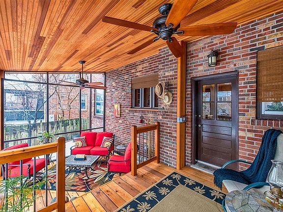 The screened in porch will be your favorite spot from spring to fall.