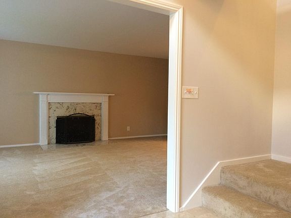 living room & gas fireplace