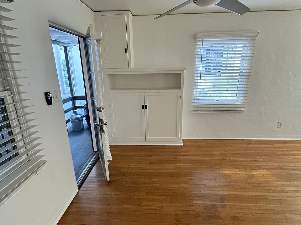 Living Entry With Built In Cabinets