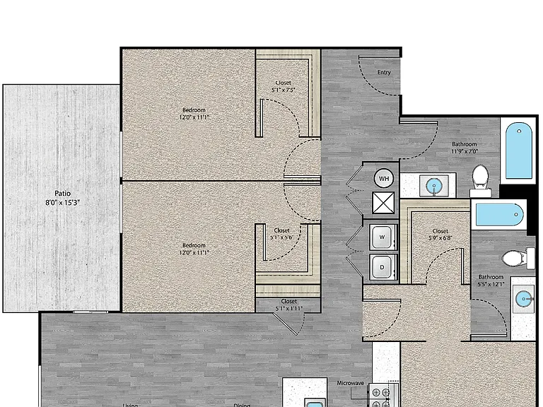 C1 floor plan Ridge at Robinson